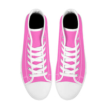 Load image into Gallery viewer, Ti Amo I love you - Exclusive Brand - Hot Pink - High-Top Canvas - White Soles
