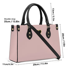 Load image into Gallery viewer, Ti Amo I love you - Exclusive Brand - Pinkish Grey - Luxury Womens PU Tote Bag - Black Straps
