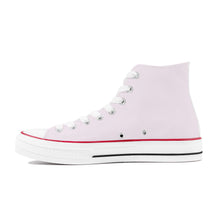 Load image into Gallery viewer, Ti Amo I love you - Exclusive Brand - Prim - White Daisy - High Top Canvas Shoes - White  Soles
