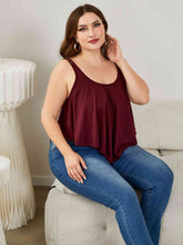 Load image into Gallery viewer, Plus Size Double-Strap Scoop Neck Cami Ti Amo I love you
