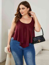 Load image into Gallery viewer, Plus Size Double-Strap Scoop Neck Cami Ti Amo I love you
