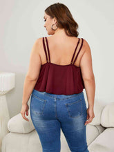 Load image into Gallery viewer, Plus Size Double-Strap Scoop Neck Cami Ti Amo I love you
