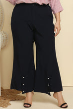 Load image into Gallery viewer, Plus Size Hem Detail Flare Pants Ti Amo I love you
