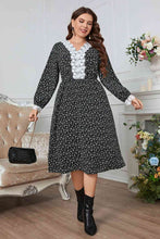 Load image into Gallery viewer, Plus Size Lace Detail V-Neck Dress Ti Amo I love you
