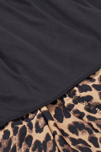 Load image into Gallery viewer, Plus Size Leopard Print Midi Skirt Ti Amo I love you
