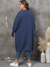 Load image into Gallery viewer, Plus Size Long Sleeve Pocketed Cardigan Ti Amo I love you
