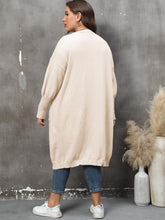 Load image into Gallery viewer, Plus Size Long Sleeve Pocketed Cardigan Ti Amo I love you
