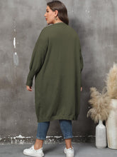 Load image into Gallery viewer, Plus Size Long Sleeve Pocketed Cardigan Ti Amo I love you
