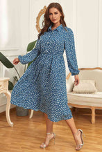 Load image into Gallery viewer, Plus Size Long Sleeve Shirt Dress Ti Amo I love you
