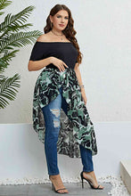 Load image into Gallery viewer, Plus Size Off-Shoulder Asymmetrical Hem Dress Ti Amo I love you
