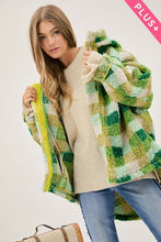 Load image into Gallery viewer, Plus Size -  Plaid Back Spirit Jacket Ti Amo I love you
