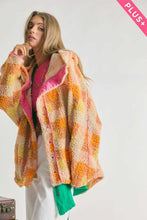 Load image into Gallery viewer, Plus Size -  Plaid Back Spirit Jacket Ti Amo I love you
