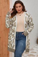 Load image into Gallery viewer, Plus Size Printed Long Sleeve Cardigan - Sizes X L-3XL Ti Amo I love you
