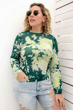 Load image into Gallery viewer, Plus Size Printed Round Neck Long Sleeve Blouse Ti Amo I love you
