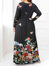 Load image into Gallery viewer, Plus Size Round Neck Maxi Dress with Pockets Ti Amo I love you
