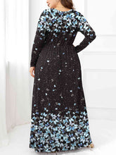 Load image into Gallery viewer, Plus Size Round Neck Maxi Dress with Pockets Ti Amo I love you
