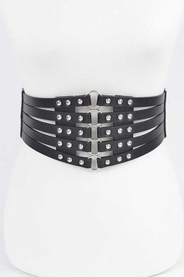 Plus Size Slashing Corset Belt Ti Amo I love you