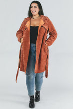 Load image into Gallery viewer, Plus Size - Solid Long Sleeve Coat Ti Amo I love you
