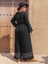 Load image into Gallery viewer, Plus Size Square Neck Jumpsuit Ti Amo I love you
