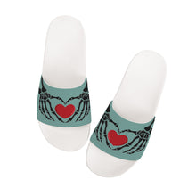 Load image into Gallery viewer, Ti Amo I love you - Exclusive Brand - Sea Nymph - Skeleton Hands with Heart -  Slide Sandals - White Soles
