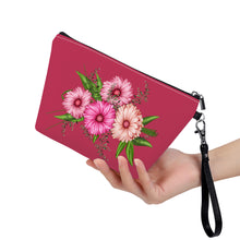 Load image into Gallery viewer, Ti Amo I love you - Exclusive Brand  - Viva Magenta - Pink Floral - Sling Cosmetic Bag
