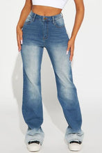 Load image into Gallery viewer, Pocketed Buttoned Straight Jeans Ti Amo I love you
