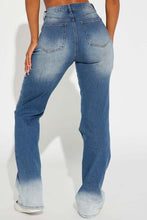 Load image into Gallery viewer, Pocketed Buttoned Straight Jeans Ti Amo I love you
