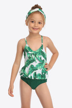 Load image into Gallery viewer, Printed Bow Detail Ruffled One-Piece Swimsuit Ti Amo I love you
