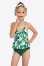 Load image into Gallery viewer, Printed Bow Detail Ruffled One-Piece Swimsuit Ti Amo I love you
