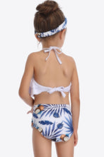 Load image into Gallery viewer, Printed Layered Halter Neck Two-Piece Swim Set Ti Amo I love you
