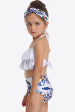 Load image into Gallery viewer, Printed Layered Halter Neck Two-Piece Swim Set Ti Amo I love you
