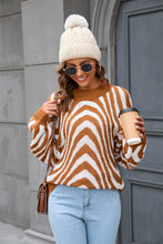 Load image into Gallery viewer, Printed Round Neck Long Sleeve Pullover Sweater Ti Amo I love you
