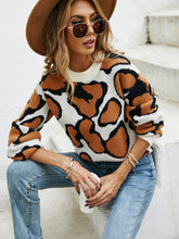 Load image into Gallery viewer, Printed Round Neck Long Sleeve Sweater - Sizes S-L Ti Amo I love you
