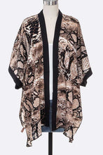 Load image into Gallery viewer, Python Print Kimono Cardigan Ti Amo I love you
