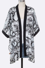 Load image into Gallery viewer, Python Print Kimono Cardigan Ti Amo I love you
