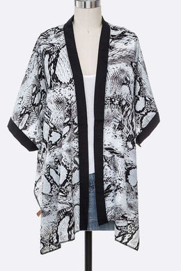 Python Print Kimono Cardigan Ti Amo I love you