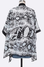 Load image into Gallery viewer, Python Print Kimono Cardigan Ti Amo I love you
