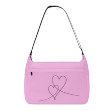 Load image into Gallery viewer, Ti Amo I love you - Exclusive Brand - Cotton Candy - Double Script Heart - Journey Computer Shoulder Bag
