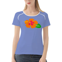 Load image into Gallery viewer, Ti Amo I love you - Exclusive Brand - Mood Mode - Hawaiian Flower - Women&#39;s T shirt - Sizes XS-2XL
