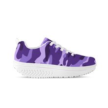 Load image into Gallery viewer, Ti Amo I love you -  Exclusive Brand  - Minsk, Grape 2, Mauve 2, Fushia Blue &amp; Jacarta Camouflage - Women&#39;s Mesh Heightening Shaking Shoe
