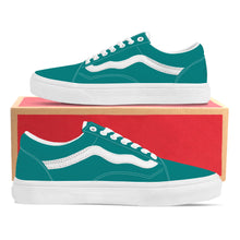 Load image into Gallery viewer, Ti Amo I love you - Exclusive Brand - Dark Teal - Low Top Flat Sneaker
