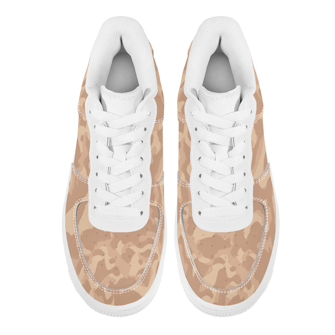 Ti Amo I love you  - Exclusive Brand - Pinkish Tan / Rodro Dust / Pale Taupe Camouflage - Low Top Unisex Sneakers