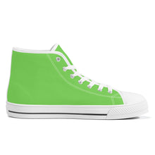 Load image into Gallery viewer, Ti Amo I love you - Exclusive Brand - Pastel Green - High-Top Canvas - White Soles
