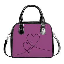 Load image into Gallery viewer, Ti Amo I love you - Exclusive Brand - Cannon Pink - Double Script Heart -  Shoulder Handbag
