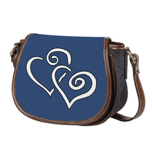 Load image into Gallery viewer, Ti Amo I love you - Exclusive Brand - San Juan - Double White Heart - Saddle Bag
