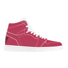 Load image into Gallery viewer, Ti Amo I love you Exclusive Brand - Viva Magenta - Skeleton Hands with Heart - High Top Synthetic Leather Sneaker
