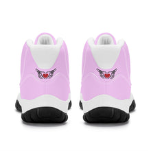 Load image into Gallery viewer, Ti Amo I love you - Exclusive Brand - Pastel Sugar Chic - Skeleton Hands with Heart - High Top Air Retro Sneakers - White Laces
