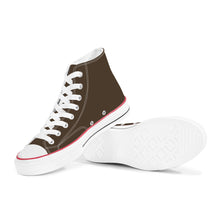 Load image into Gallery viewer, Ti Amo I love you - Exclusive Brand - Abbot - White Daisy - High Top Canvas Shoes - White  Soles
