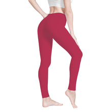 Load image into Gallery viewer, Ti Amo I love you - Exclusive Brand - Viva Magenta - Pastel Lettering - Yoga Leggings
