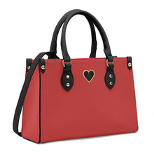 Load image into Gallery viewer, Ti Amo I love you - Exclusive Brand - Persian Red - Luxury Womens PU Tote Bag - Black Straps
